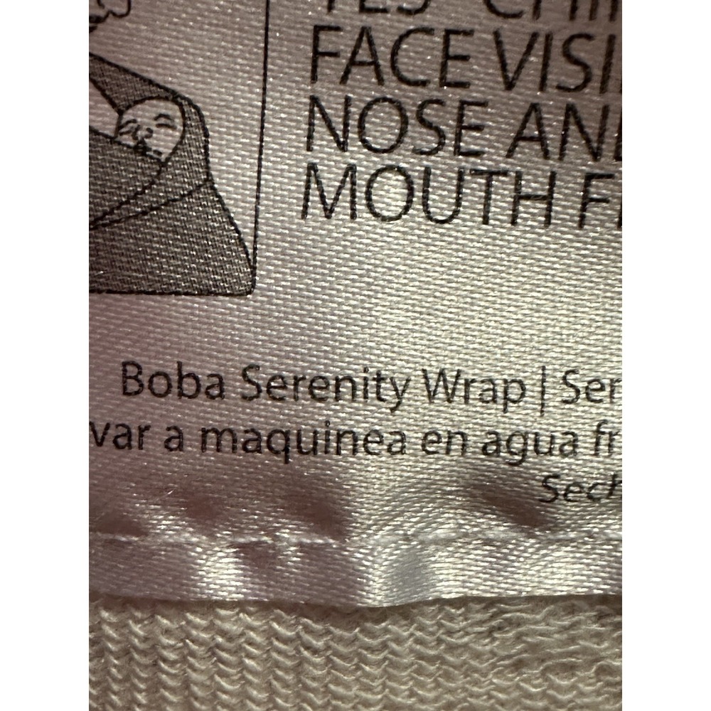 Boba Serenity Wrap In Pebble Viscose/spandex Nap Hands Free Explore Cuddle Os - Picture 7 of 12